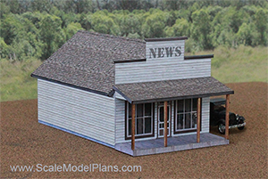 Scratchbuilt model structure