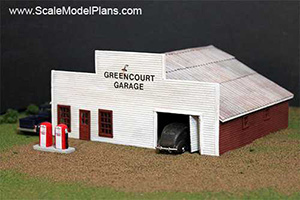 Gas station plans for model train layout