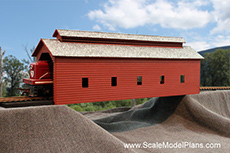 O scalel model train covered bridge plans